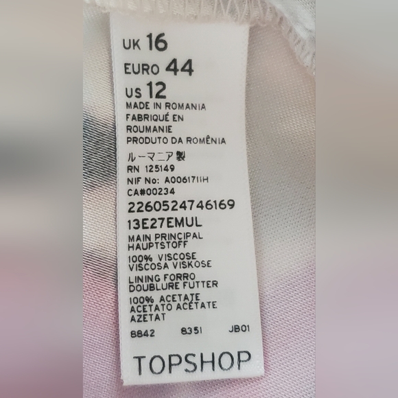 TOPSHOP -size 12 - women blouse - short sleeves cropped - Picture 10 of 10